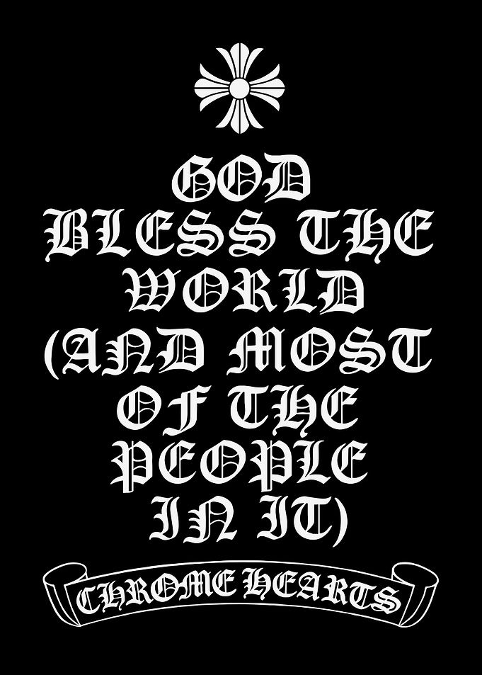 Chrome Hearts Graphic Text Design