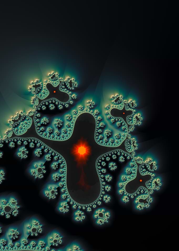 Verdant Spore - Burning Ship Julia Fractal