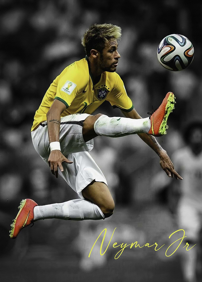 Neymar Jr Brazil Poster