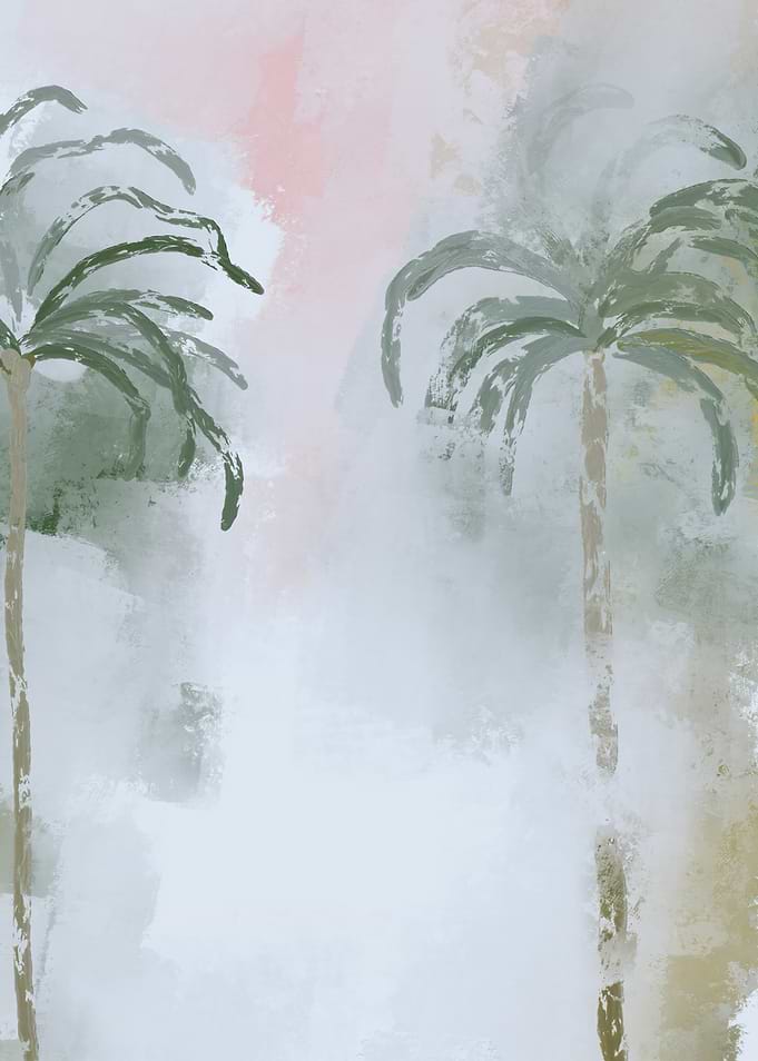 Abstract Palm Trees Painting