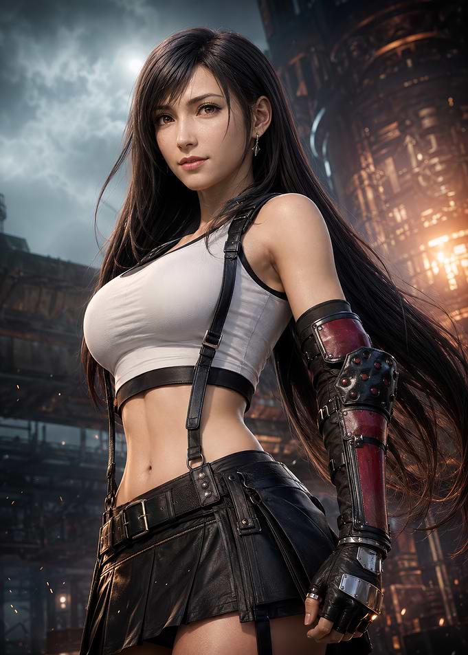 Tifa Lockhart Final Fantasy Portrait