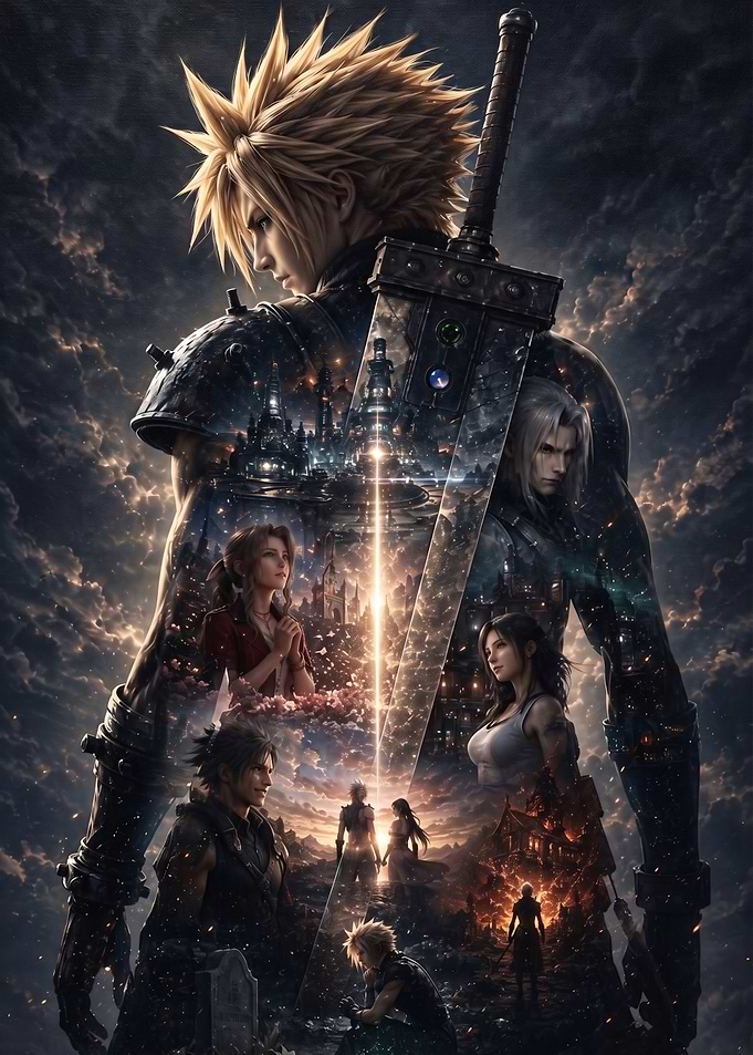 Final Fantasy VII Cloud Strife Poster