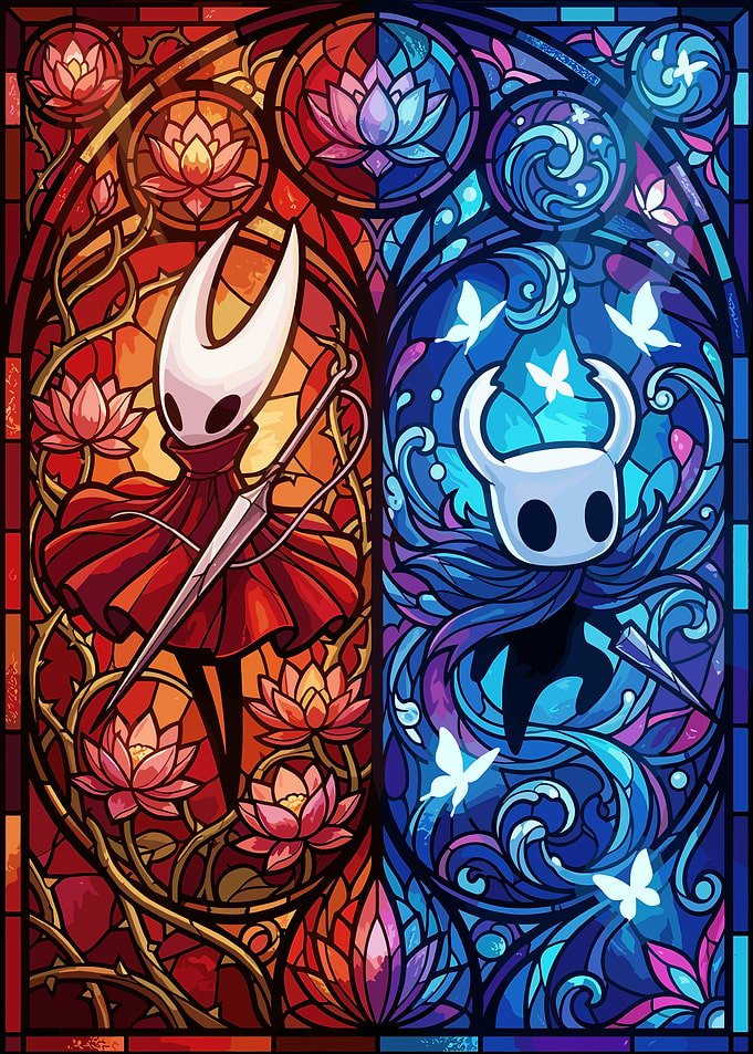 Hollow Knight Stained Glass Art