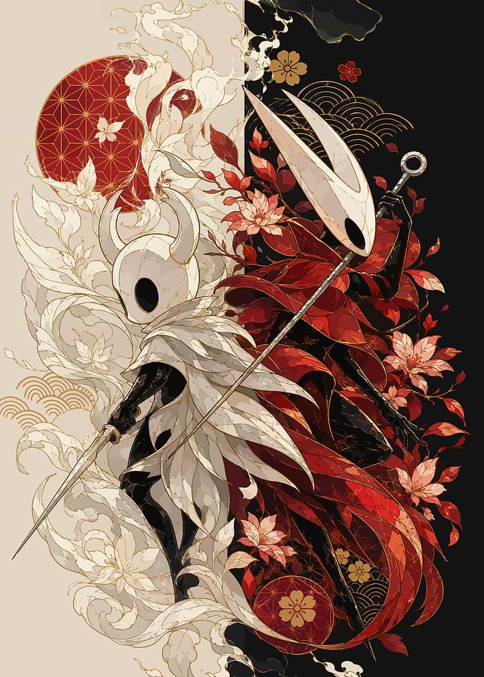 Hollow Knight and Hornet Duo Art