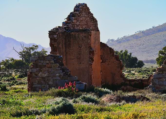Ruined Stone Building in Outback