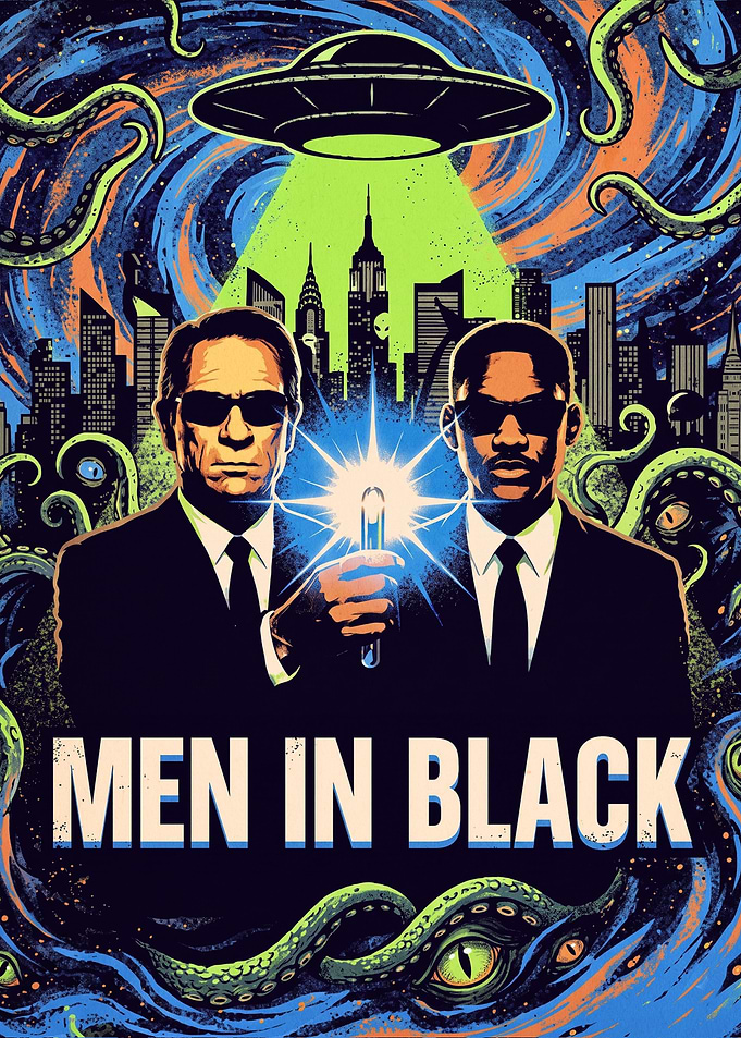 Men in Black Movie Poster Art