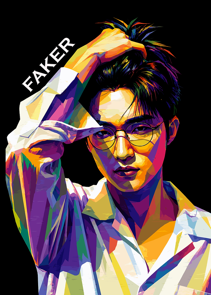 Faker WPAP Pop Art Portrait