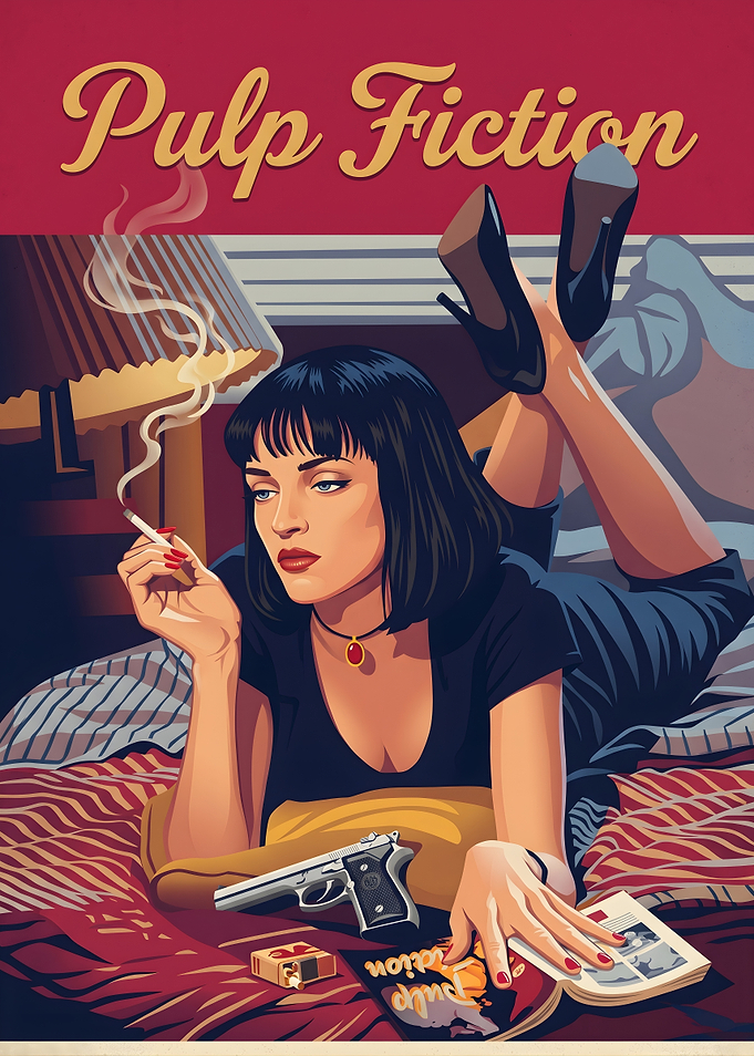 Pulp Fiction Mia Wallace Poster