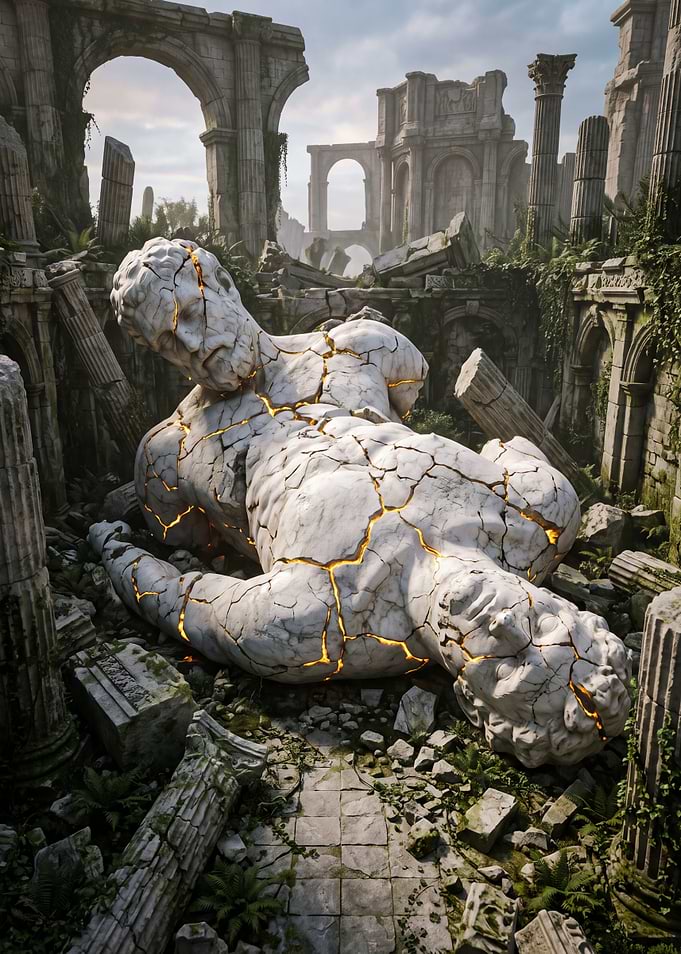 Colossal Titan Fallen Among Ruins