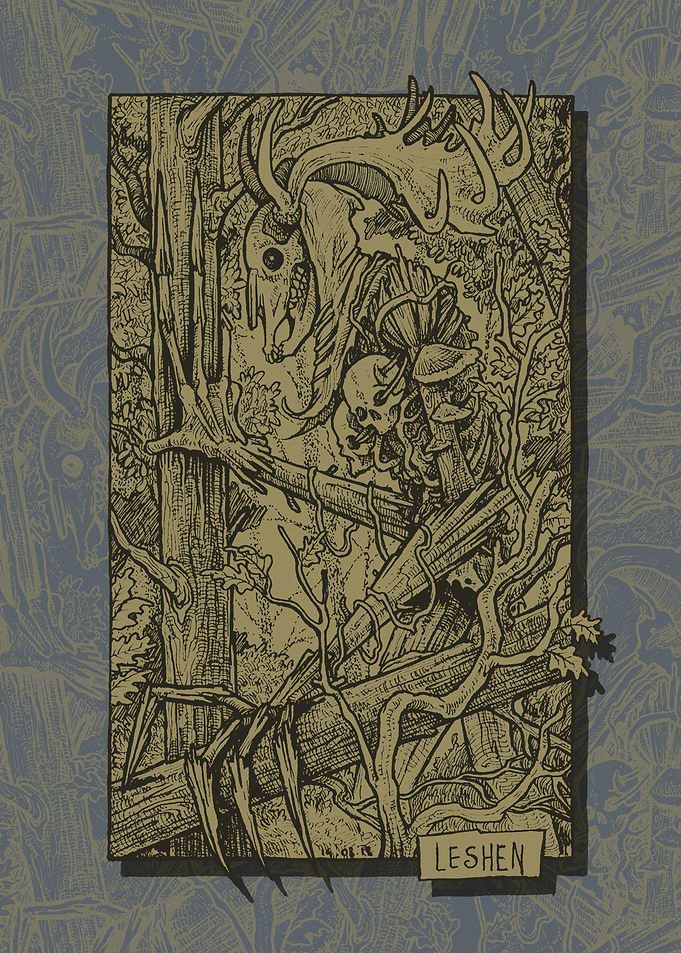 Leshen Forest Spirit Illustration