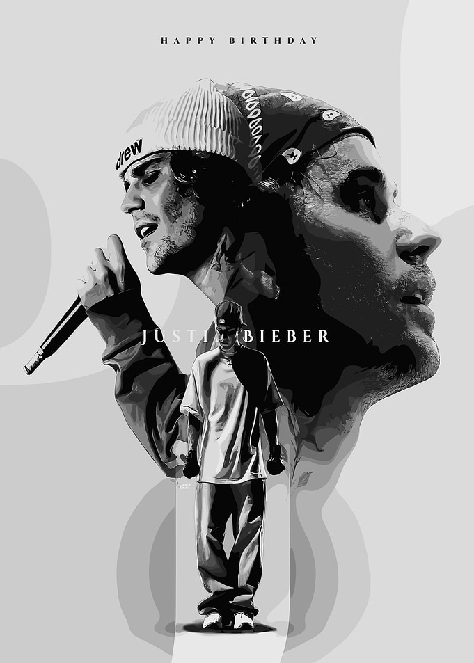 Justin Bieber Birthday Tribute Poster