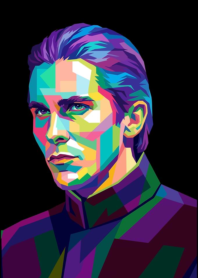 Christian Bale Pop Art Portrait