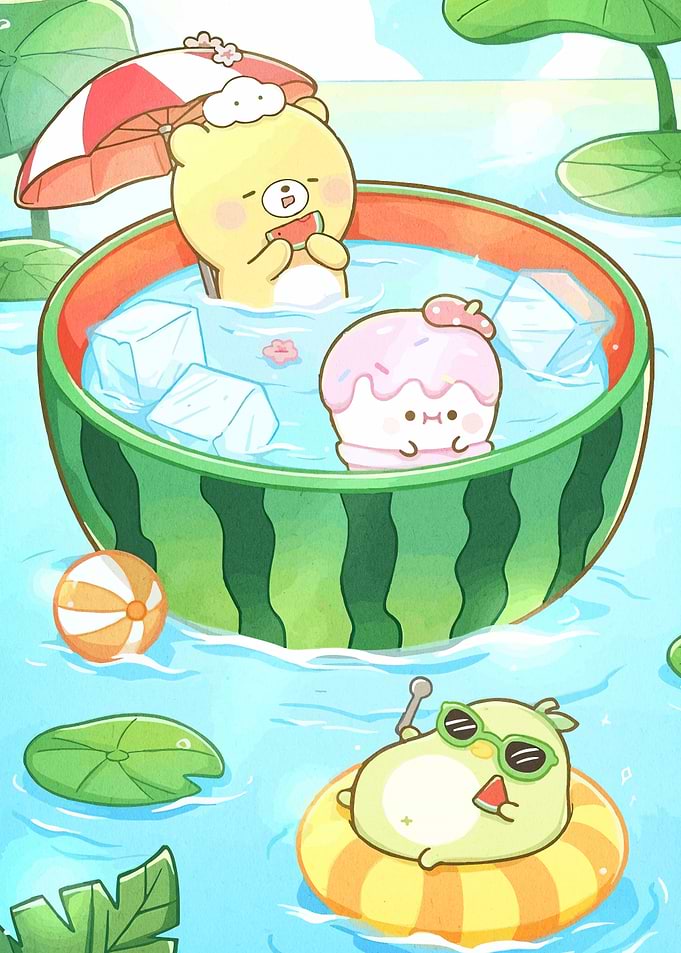 Sumikko Gurashi Summer Watermelon Pool Party
