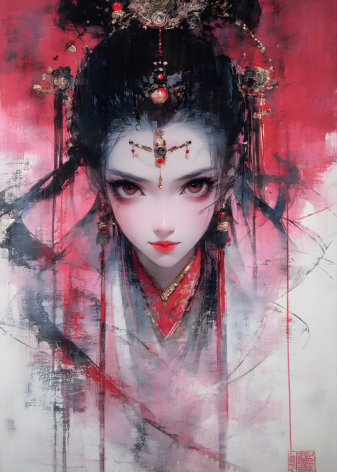 Ethereal Portrait of an Asian Empress