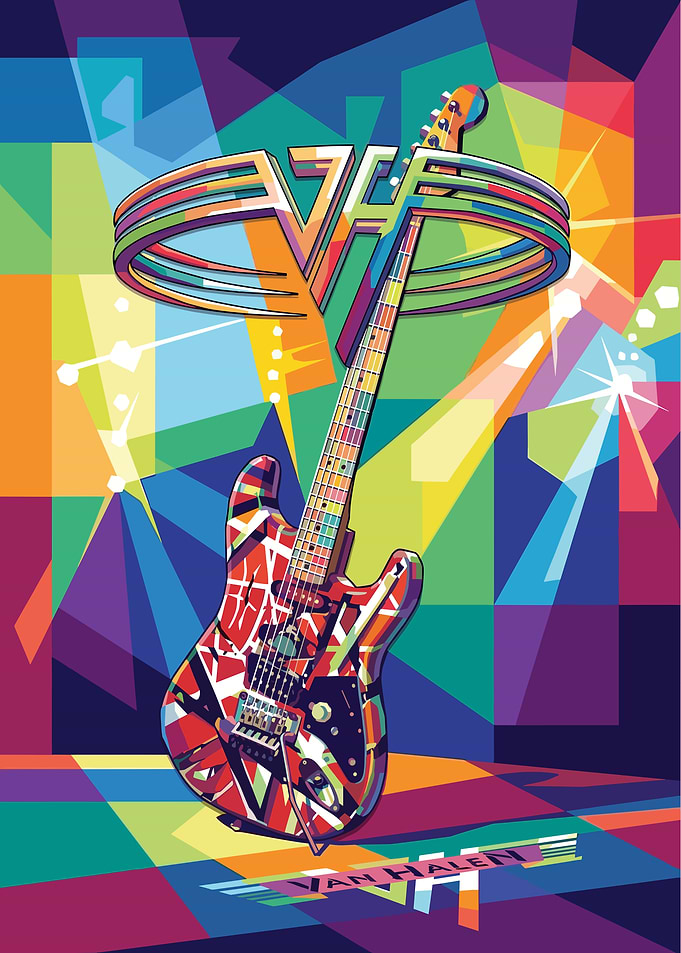 Van Halen Frankenstrat Pop Art