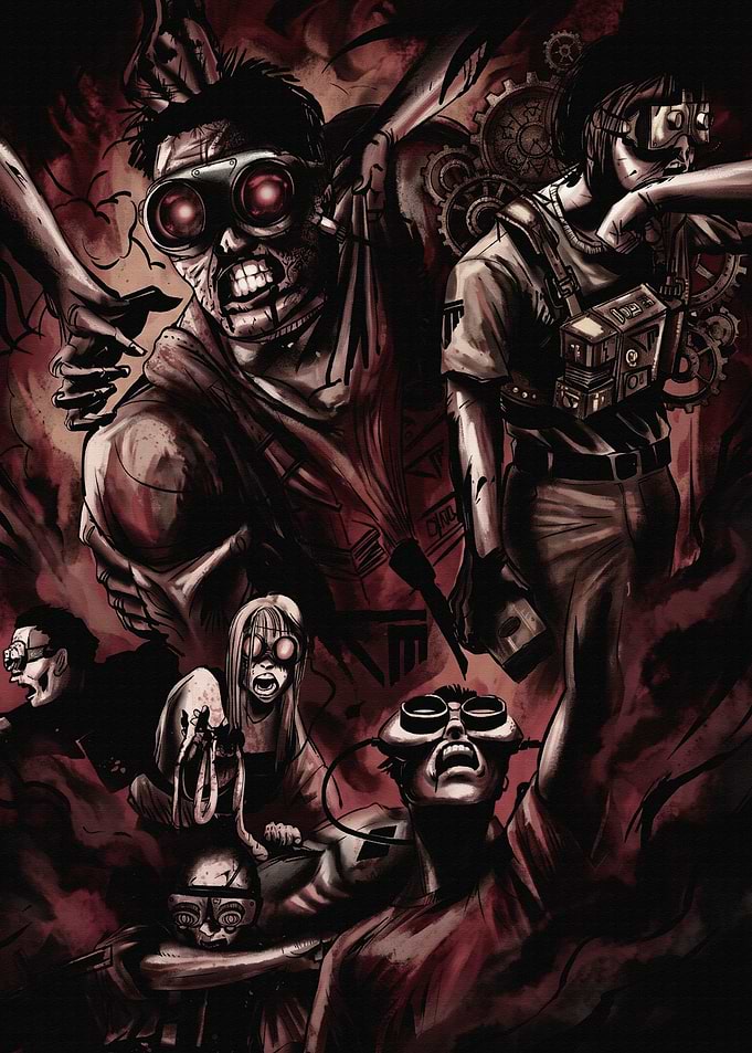 Dark Dystopian Goggle-Wearing Survivors