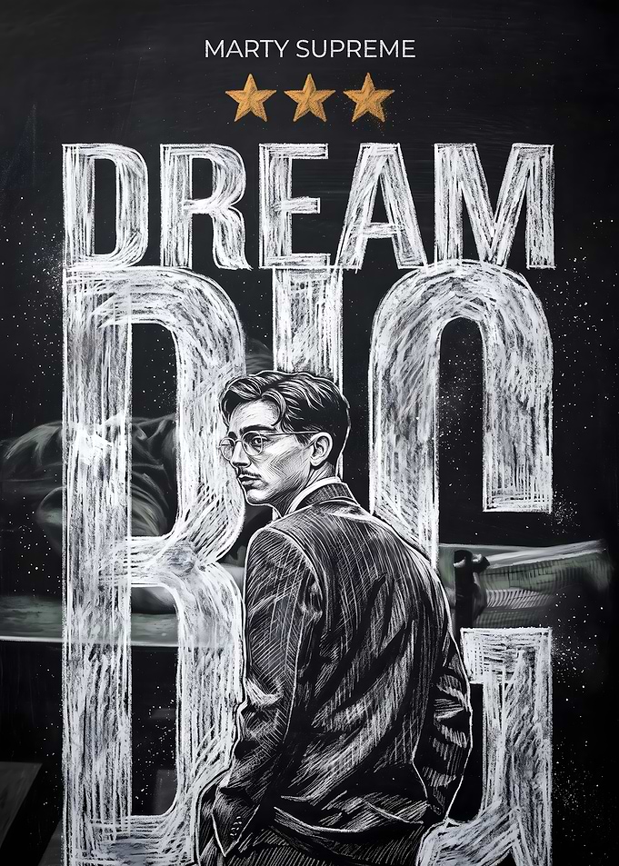 Marty Supreme Dream Big Poster