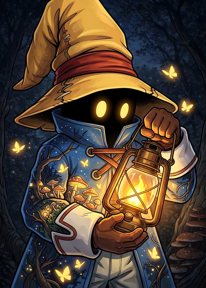 Final Fantasy IX Vivi Ornitier with Glowing Lantern
