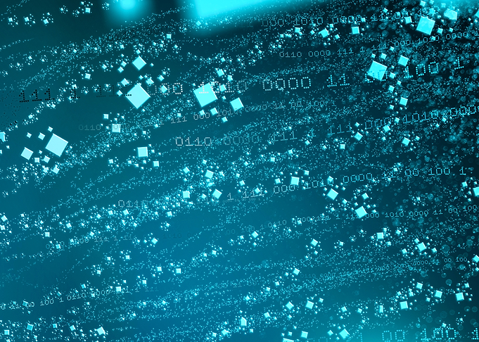 Abstract Digital Binary Data Stream