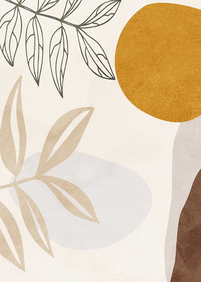 Minimalist Abstract Botanical Wall Art