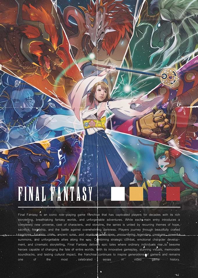 Final Fantasy Yuna Summoner Poster