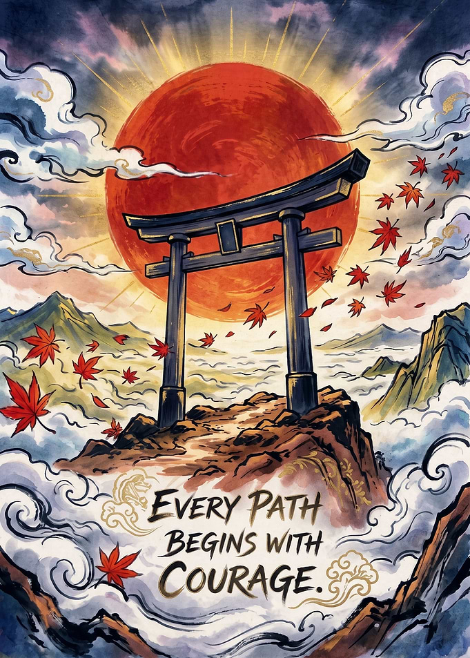 Every path begins with Courage Art
