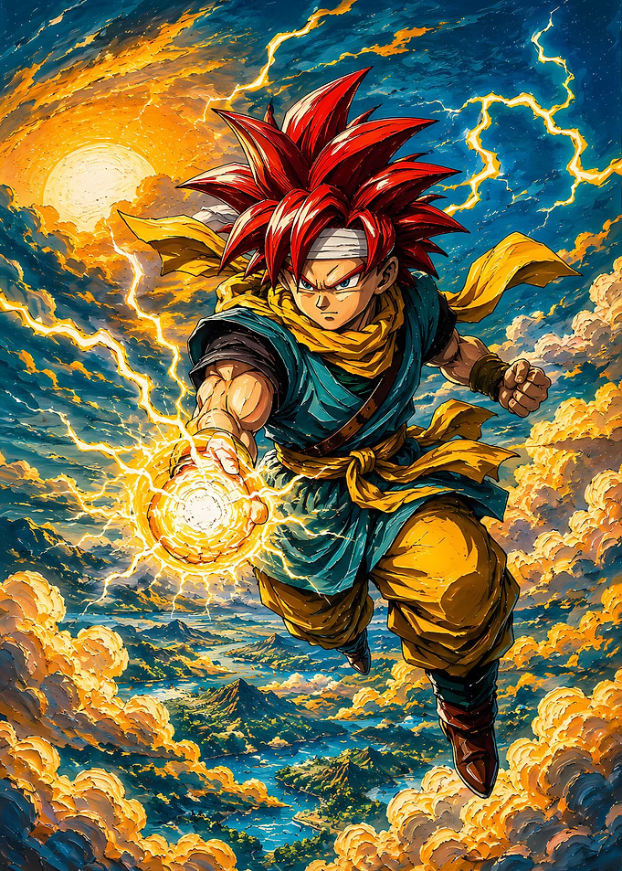 Crono from Chrono Trigger Energy Blast