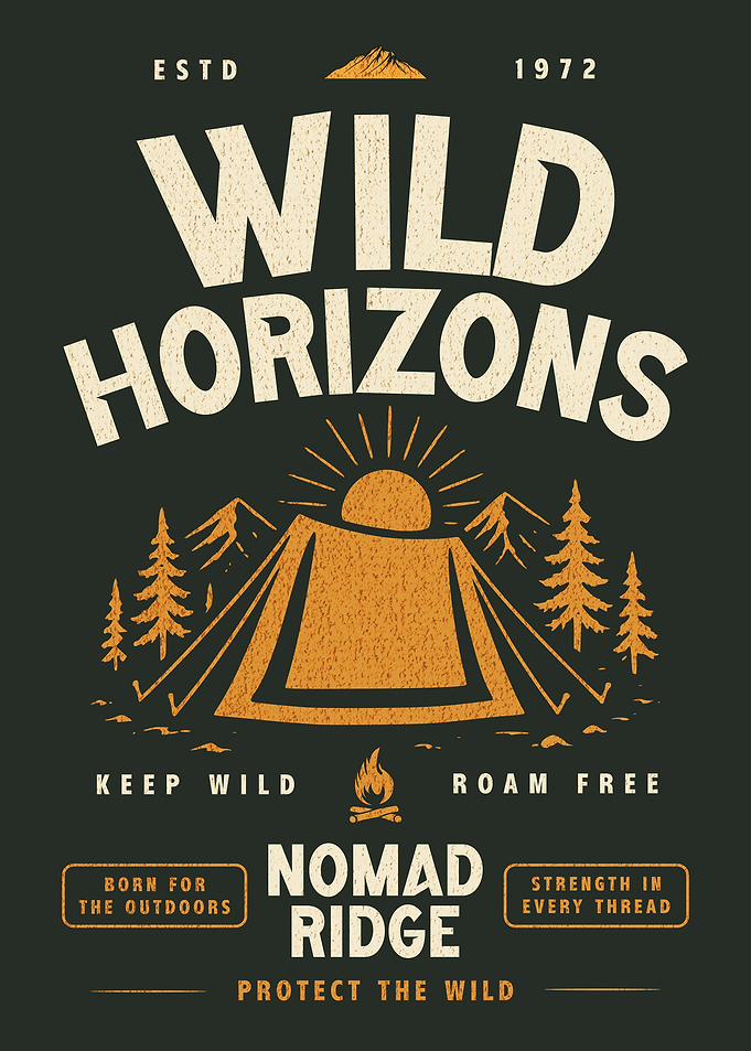 Wild Horizons Nomad Ridge Camping Graphic