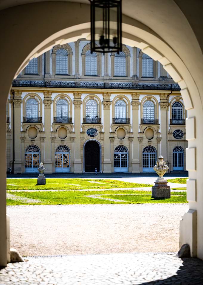 View Through Archway to Palace