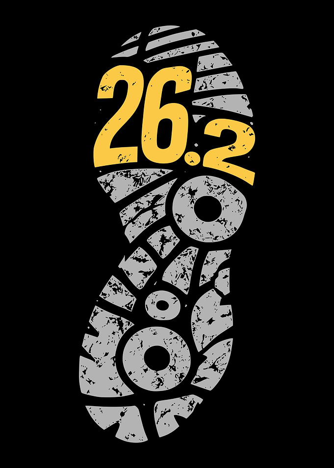 Marathon 26.2 Running Shoe Print