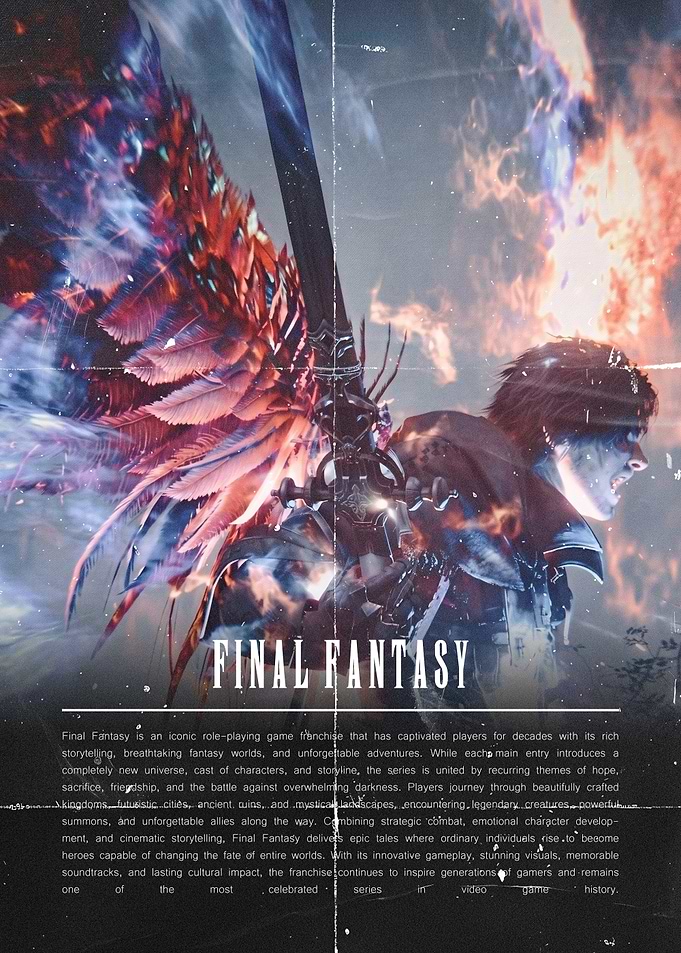 Final Fantasy XVI Clive Rosfield Poster