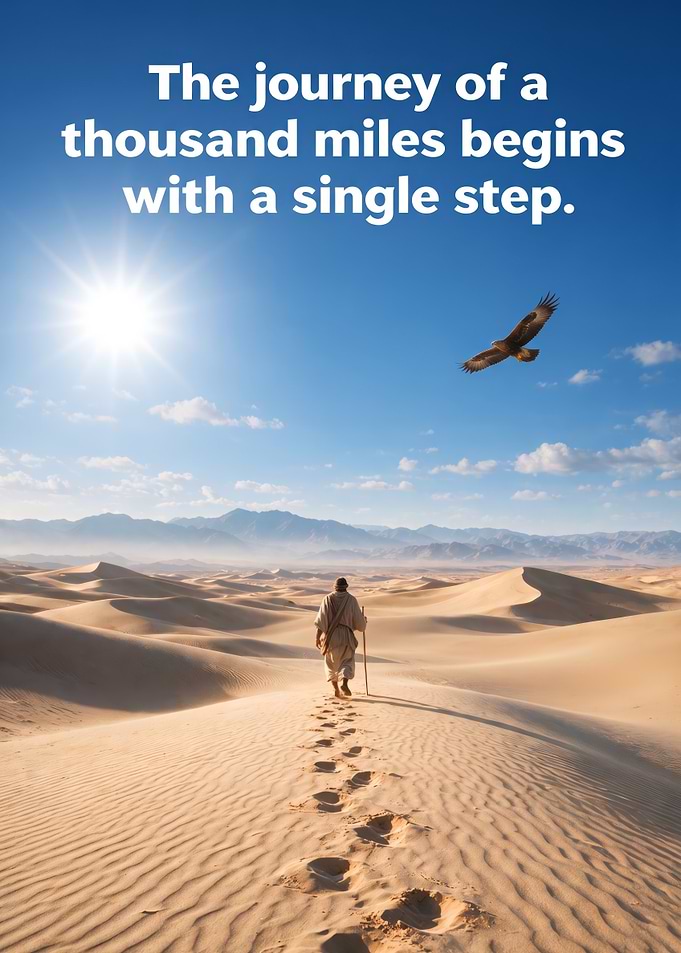 Inspirational Journey Quote Poster