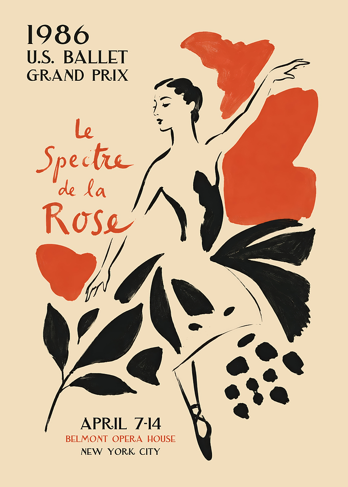 1986 U.S. Ballet Grand Prix Poster
