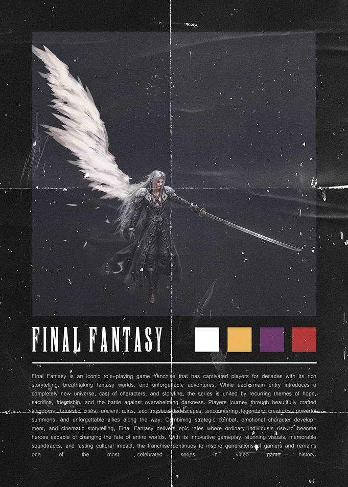 Sephiroth Final Fantasy Poster