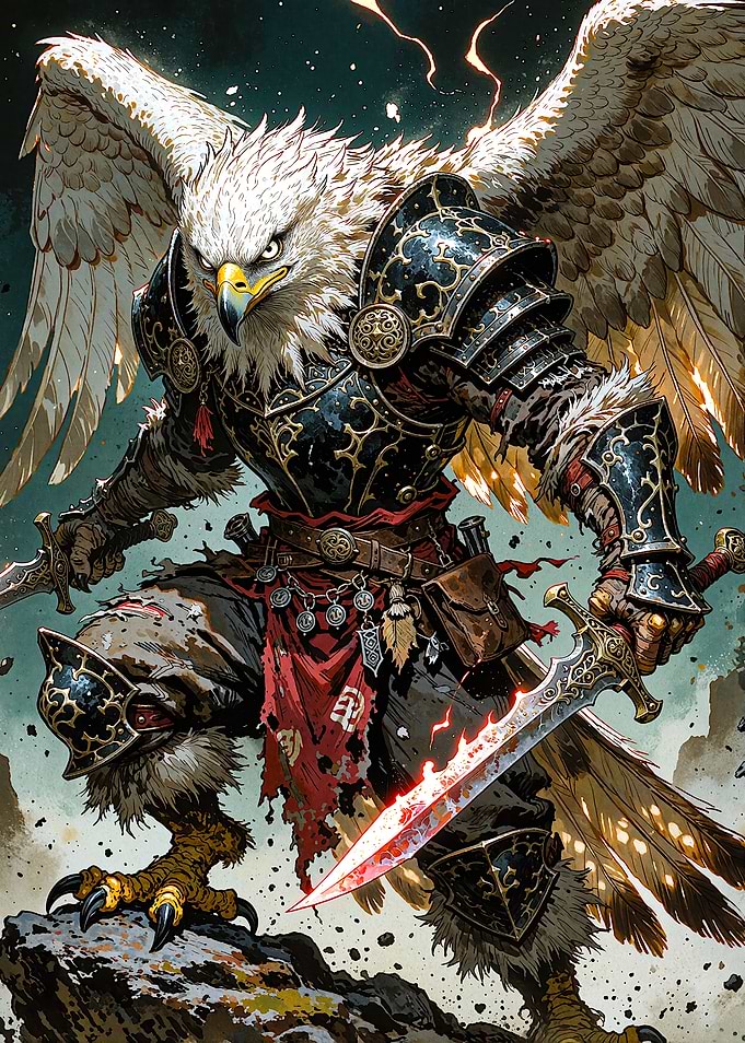 Eagle Warrior in Ornate Armor