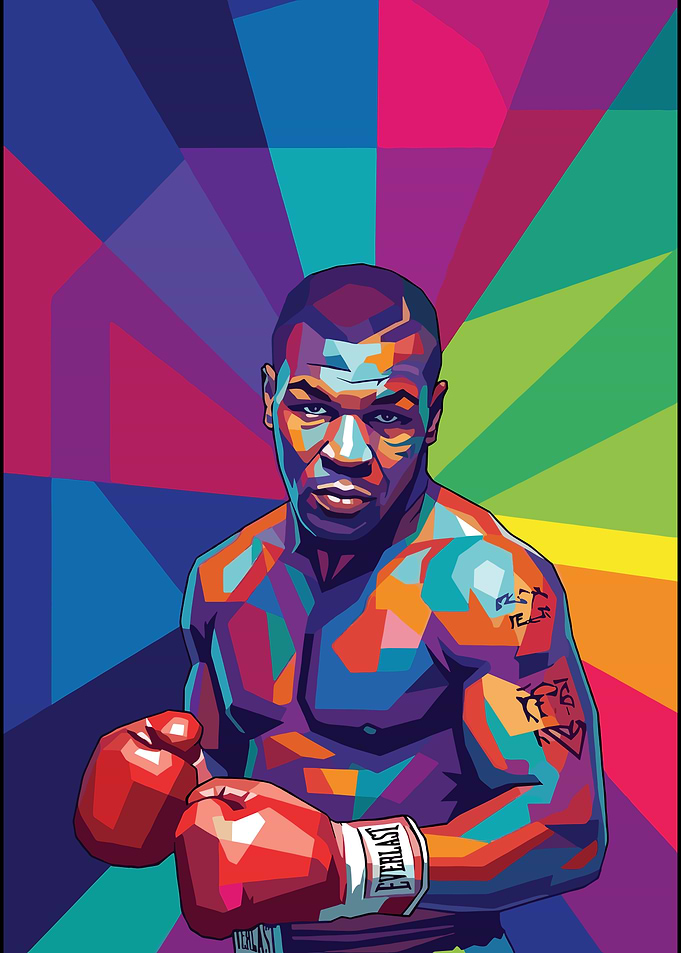 Mike Tyson Pop Art Portrait