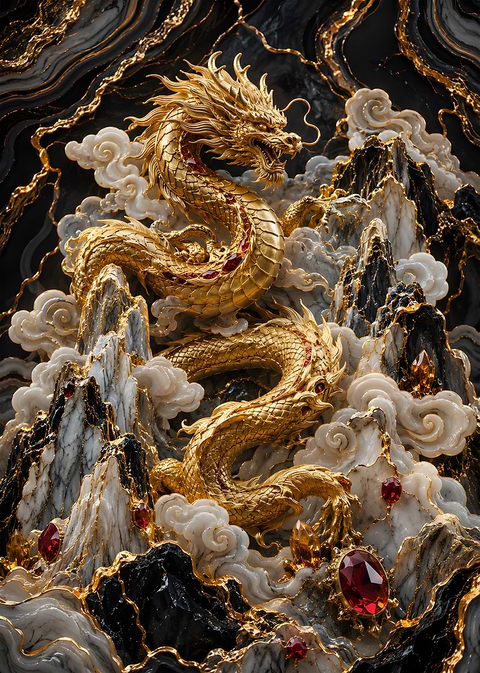 The Celestial Golden Dragon