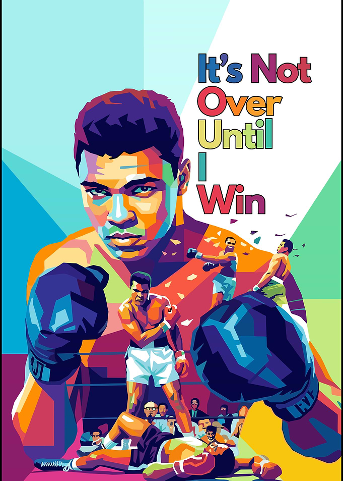 Muhammad Ali Pop Art Poster