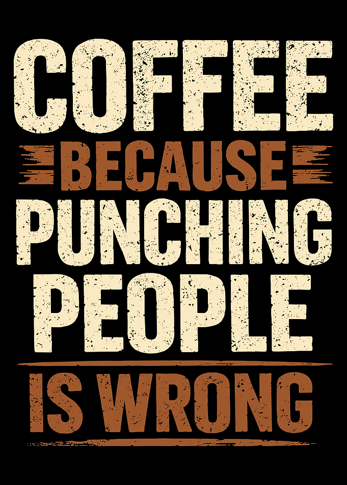 Vintage Coffee Lover Typography Wall Art Retro Cafe Quote Kitchen Decor Poster