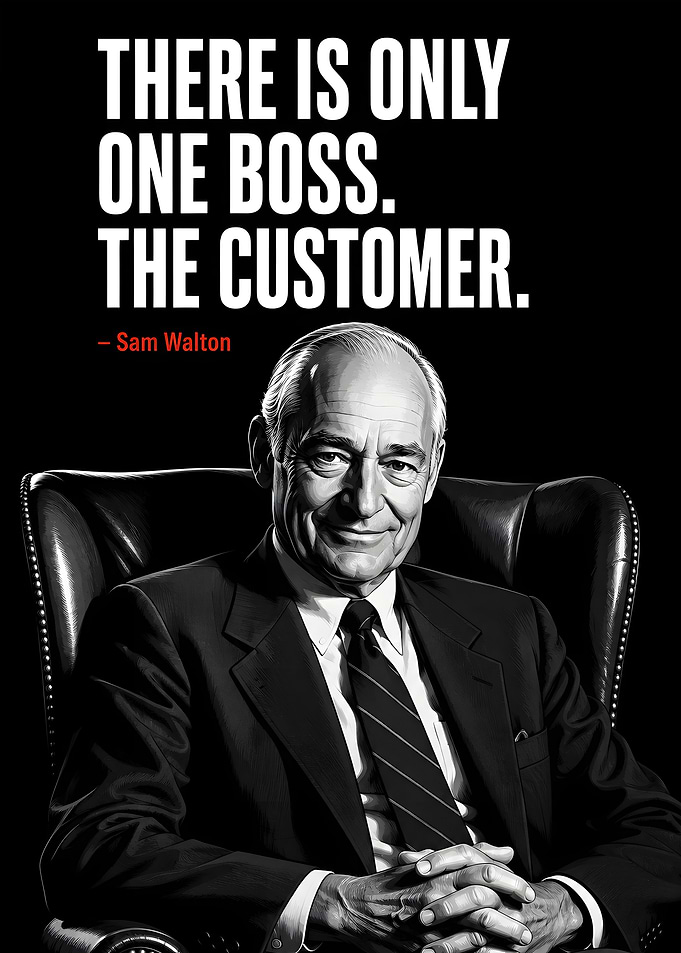 Sam Walton Inspirational Quote Poster