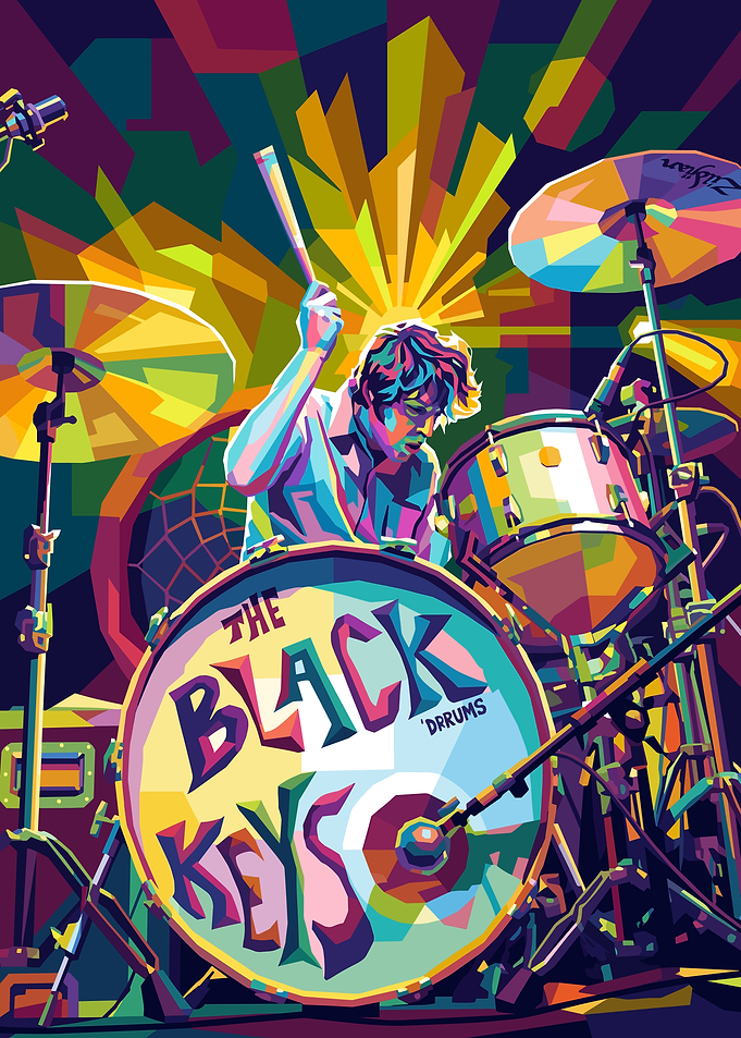 The Black Keys Drummer Pop Art