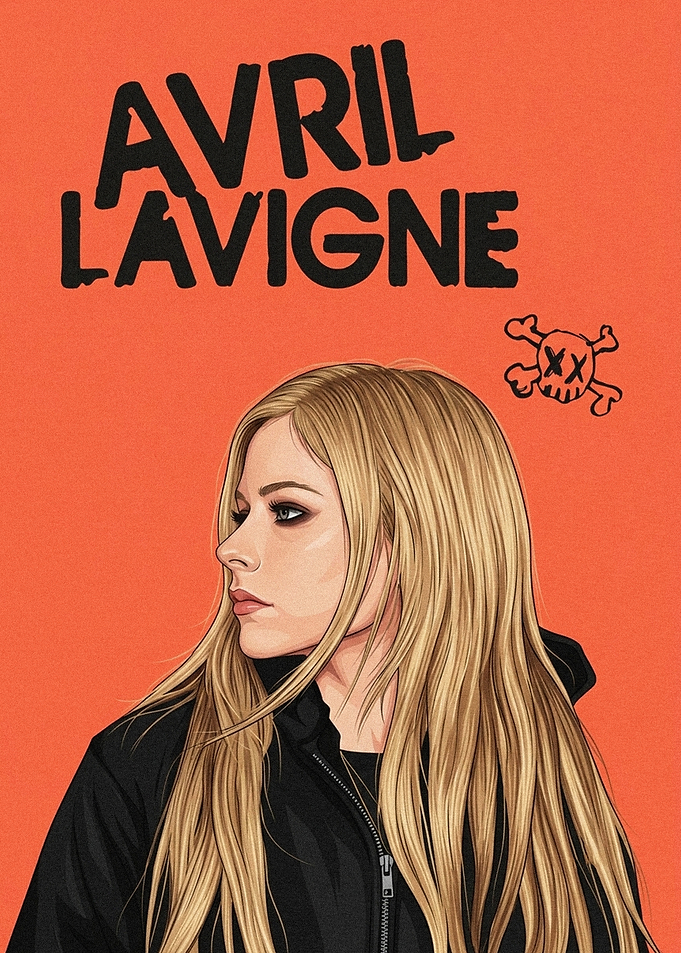 Avril Lavigne Pop Art Portrait