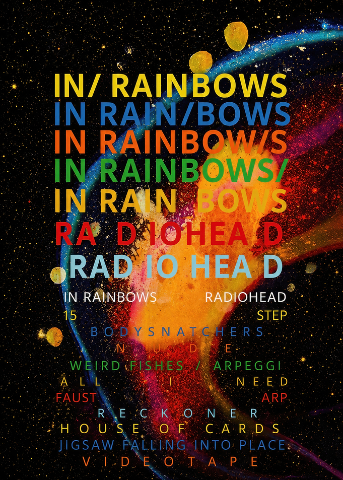Radiohead In Rainbows Album Art Poster