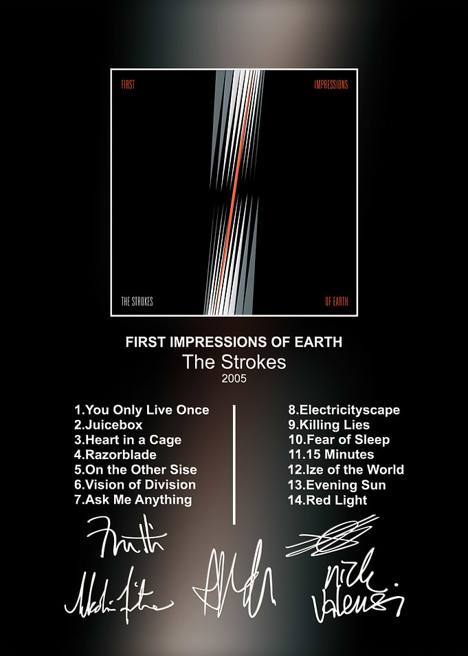 The Strokes First Impressions Album Poster