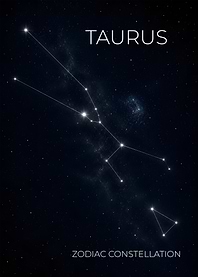Taurus - The Bull Constellation Poster