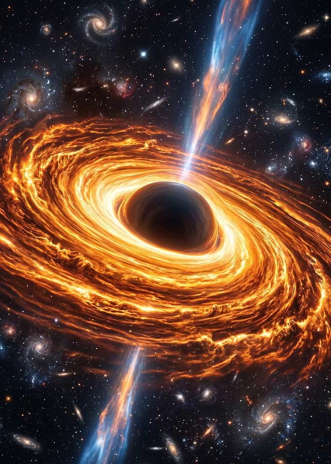 Supermassive Black Hole with Accretion Disk