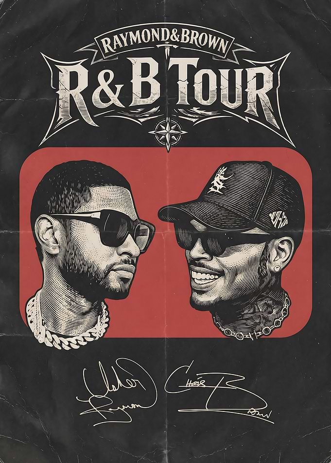 Raymond and Brown R&B Tour Poster