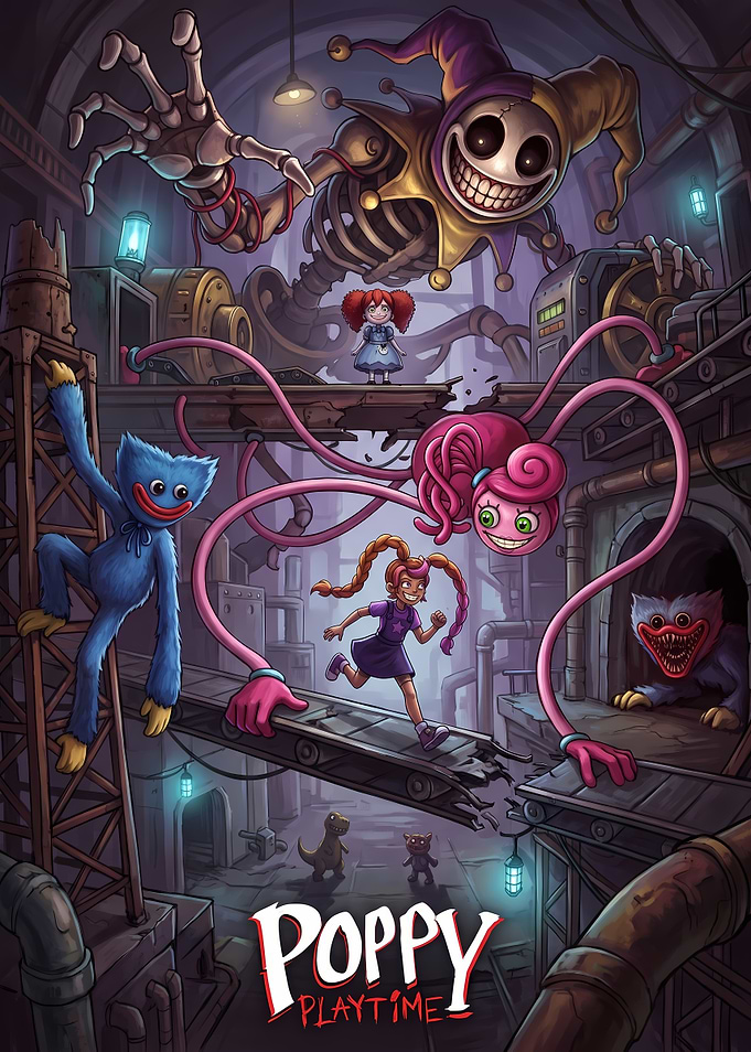 Poppy Playtime Horror Game Poster