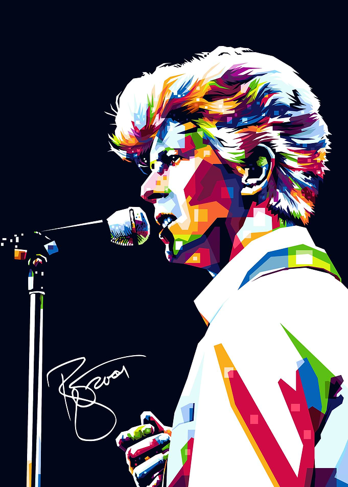 David Bowie WPAP Pop Art Portrait