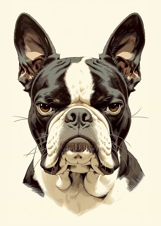Bold french bulldog portrait